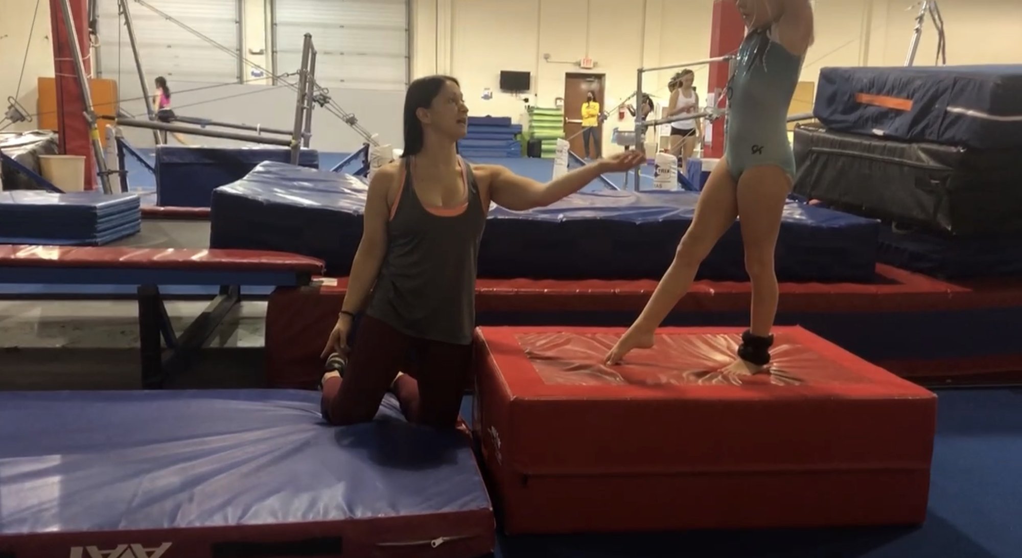 Gymnastics spotting